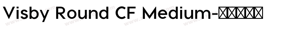 Visby Round CF Medium字体转换